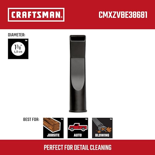Image of CRAFTSMAN CMXZVBE38681 1-7 /8 in. Car Nozzle Wet Dry Shop Vacuum Attachment