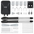 CO-Z Automatic Dual Swing Gate Opener Kit, Electric Gate Opener for Doors up to 880lb 20ft, Driveway Home Garden Gate Opening System for Double Swing Gates, Dual Gate Complete Kit with Remote Control