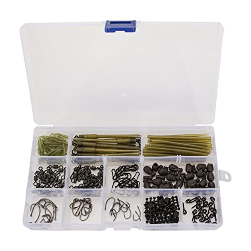 Colcolo Zubehör für das Karpfenangeln Karpfenhaken mit tragbarer Box Box Quick Change Swivel Tail Rubber Kit Sleeves… – Bild 8