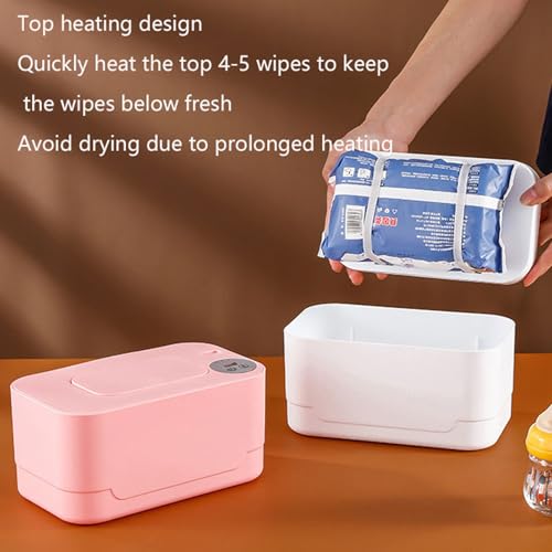 Chauffe-bébé portable LED à grande capacité pour réchauffer 80 lingettes - 4
