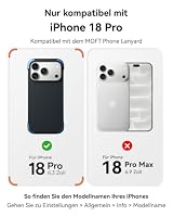 MOFT MOVAS Rahmen Hülle für iPhone 18 Pro Max für MagSafe, Ultra Dünner und Ultra Schutz - TPU-Eck Schutz mit Weiches Veganes Leder，0.75 mm (0.03 in) Slim（Navy Blue + Faded Jeans） – Ansicht 2