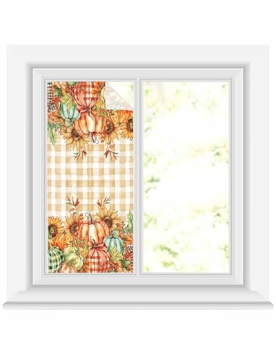 Película para ventana naranja decorativa 17.7"x39.3" miniatura 1
