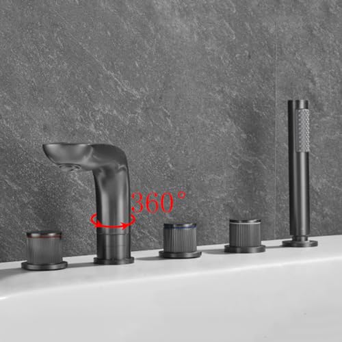 Mitigeur de douche à double levier noir pour une salle de bain moderne
