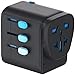 Produktbild Zendure Passport Pro World Reiseadapter (5 A Output 4-Port Ladegerät mit 18W Schnellladefunktion, EU, UK, US, AU Universal All-In-One-Stecker, kompatible in über 200 Ländern, USB, USB-C), Schwarz