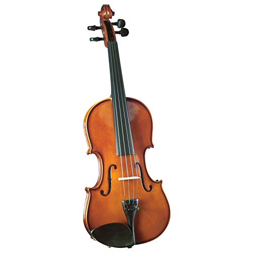 Cremona SV-50 Novice Violin Outfit – 1/2 Size – Handcarved Spruce & Maple, Aluminum Tailpiece, Hardwood Fingerboard, Bow & Protective Case for Beginners by Cremona - Used condition - US$56.26