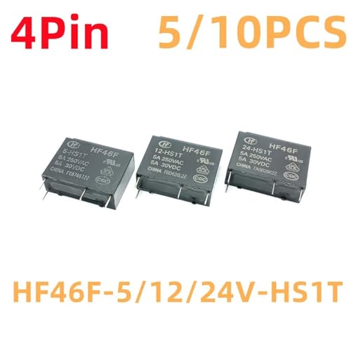 Relé HF46F-HS1T de 24V y 5A para control de circuitos impresos 2