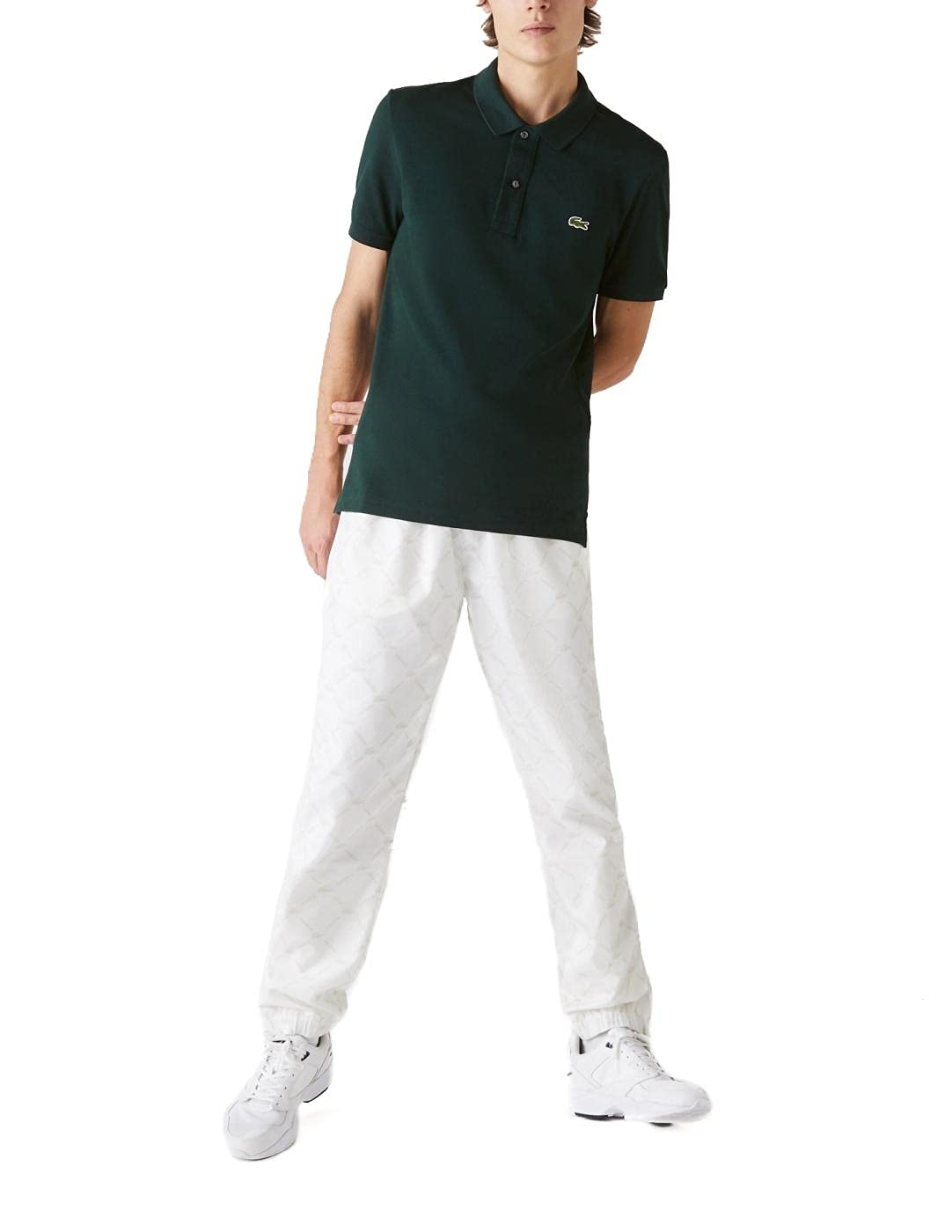 LacostePolo Classic Slim T-Shirt Fit Short Sleeves for mens, Mens , Green (Sinople) , S