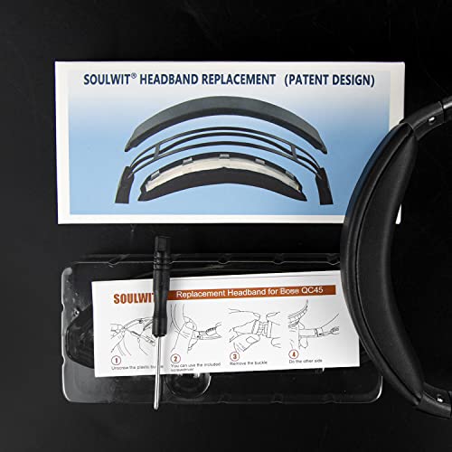 SOULWIT Almofada de Faixa de Cabeça para Bose QuietComfort 45 (QC45)/QuietComfort SE (QC SE)/Novo Qu