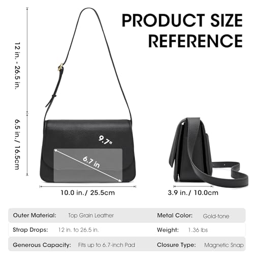 Kattee Leather Crossbody Bags for Women Trendy, Designer Ladies Shoulder Purses4