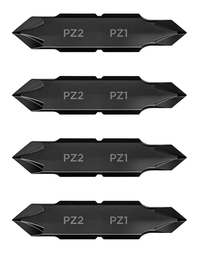 Galvanox Pozi #2 - #1 Double Sided Screwdriver Replacement Bits for Leatherman Multi-tools (4 Pack)