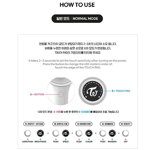 GASHINA STORY Twice Candybong Infinity Ver3. Official Lightstick - for Contert (+ Seller's Extra Photocards and Stickers Set) by GASHINA STORY - Used condition - Image 4