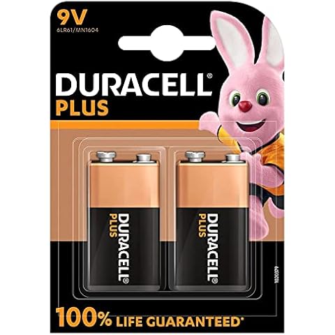 Duracell Plus Power MN1604 9v Battery 2pk Cover