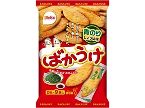 栗山 ばかうけ青のり 18枚×12個入り (1ケース)
