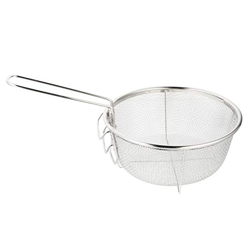 Cabilock Cesto para fritura de arame, mesa para servir, fritas, batatas fritas, cesta de malha, coad