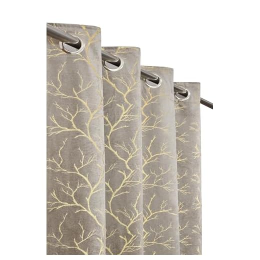 Homefab India Velvet Curtains Room Darkening - Window 5 feet, Pack of 2 Panels, Grey