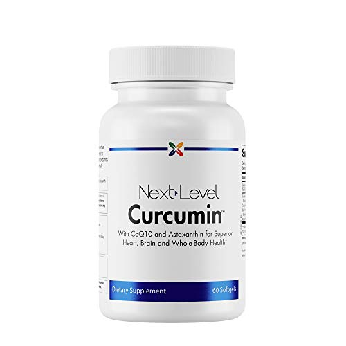 Stop Aging Now - NextLevel Curcumin Complex with CoQ10 - Antioxidants for Heart, Brain, Joint & Skin Care - Turmeric Curcumin, Black Pepper and Astaxanthin - 60 Softgels