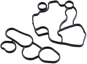 beler Engine Oil Cooler Housing Gasket Fit For Audi TT Quattro VW Eos GTI 2.0L 06D117070 06F115441