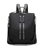 LORADI Lightweight Nylon Vintage Backpack, Anti-theft Water Resistance Fashion Backpack for Casual D