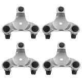 QWORK 4 pcs 6' Steel Tri-Dolly, 200 lbs Load Capacity, for Moving Furniture & Appliances, Swivel Caster Easy Tool