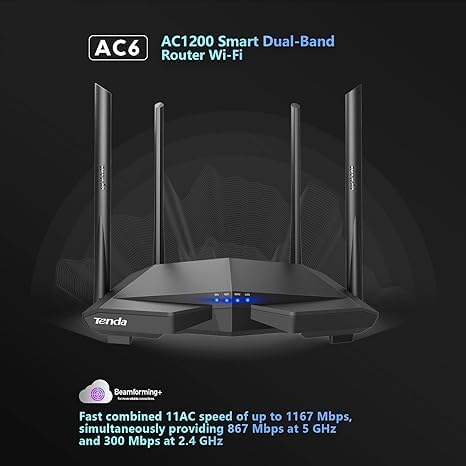 Rot Wifi Giga Ac1200Mbps 4Ant Tenda Ac10, Tenda, Roteadores