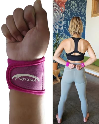 SISYAMA 2x Adjustable Neoprene Wrist Support WristBands SIZE Men Women Youth Kid Small Petite 360° COMFORT FIT (Youth Pink)