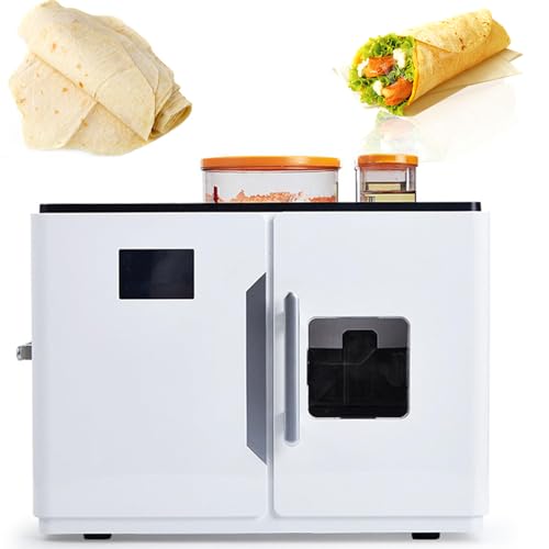 Machine à pain professionnelle 1800 W, entièrement automatique, pour pains plats maison, avec écran tactile intelligent, permettant de réaliser 20 délicieuses galettes et tortillas.