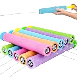 Pistolet à eau en mousse pour enfants, 10 pièces - Pistolets à eau en mousse avec une portée de 10 cm - Jouet d'été pour jardin et piscine - Cadeau pour enfants garçons et filles