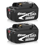 2X10.0Ah Ersatzakku für Makita Akku 18V 10000mAh für BL1860B BL1850B BL1850 BL1860 BL1845 BL1840 LXT-400