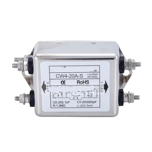 Filtro CW4 tipo mejorado de una sola etapa antiinterferencias 220V 20A eficaz