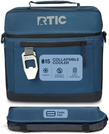 RTIC Everyday Cooler, Soft Sided Portable Insulated Cooling for L...