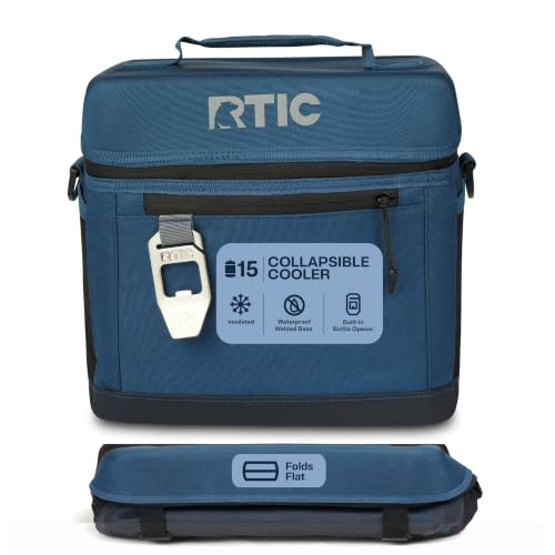 RTIC 15 Can Everyday Cooler, Soft-Sided Collapsible, Navy