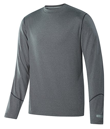 Terramar Men's Thermolator Climasense 4-Way Stretch Brushed Crew Neck Top