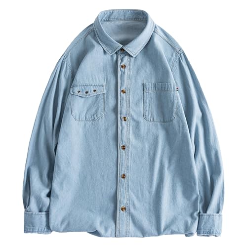 Chaqueta vaquera casual liviana para hombre talla XX-Large miniatura 3