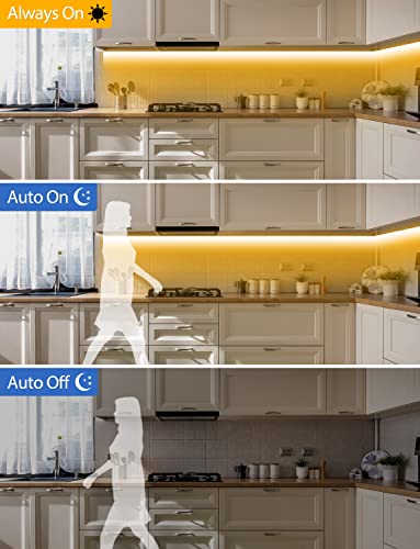 Maticod Motion Sensor Light Indoor Under Bed Lights Under Cabinet Lights, Motion Activated Led Light Strip For Bedroom,Warm White Led Closet Lights Motion Sensored Under Cabinet Lighting No App #TOP2