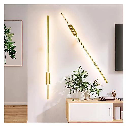 Applique murale LED installation facile lampe dorée 60cm lot de 2