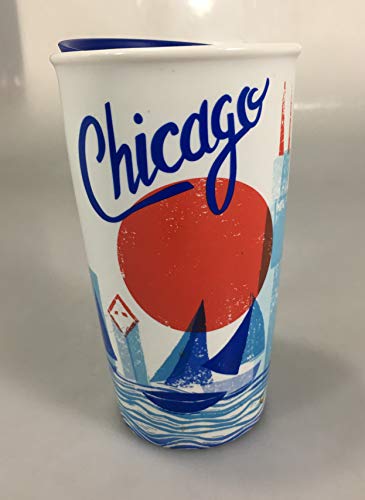 CHICAGO Traveler 12oz Local Collection Double Wall Ceramic 2016 CHICAGO Traveler 12oz Local Collection Double Wall Ceramic 2016