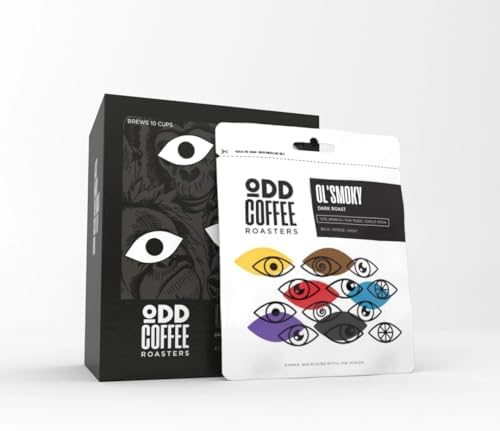 ODD COFFEE ROASTERS Easy Pour Over Coffee Drip Bags | Dark Roast Bold, Intense & Smoky Notes | Pack Of 10 Sachets | Travel-Friendly 100% Arabica Coffee | Ready to Brew in 2 min | Just Pour Hot Water