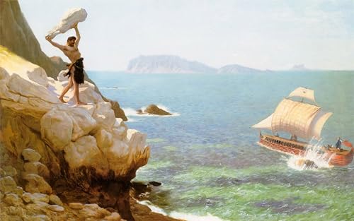 Poster de lienzo Polifemo di Jean-Léon: cuadro decorativo de 60x90cm para pared