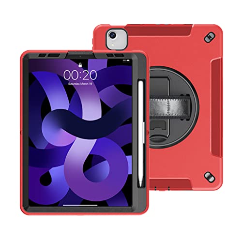 Case for iPad Pro 11 and Air 4/5 10.9, Triple Protection, Full Protection TPU Case with 360° Rotating Stand