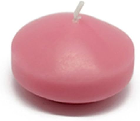 Zest Candle CFZ-004_12 288-Piece Floating Candle, 1.75", Pink