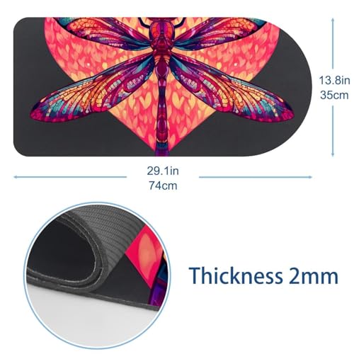 Tapis de souris libellule grand format pour protéger le bureau des rayures - 3