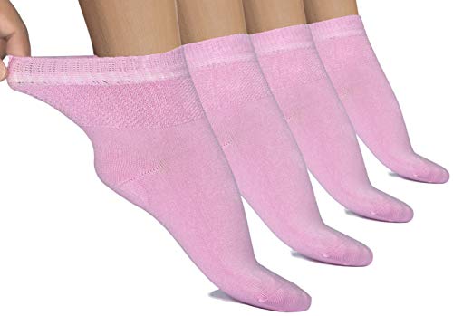 Hugh Ugoli Lightweight Women's Diabetic Ankle Socks Bamboo Thin Socks Seamless Toe