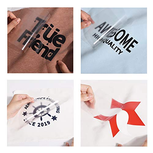 FUNKAKA Glossy White HTV Heat Transfer Vinyl, 12" x 9ft, Iron on for T-Shirts & Cut/u00 webdriver Machines - Image 5