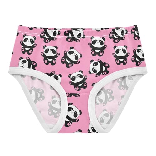 Girls' Underwear Panda Funny Cotton Stretch Comfort Toddler Panties
