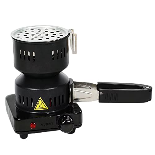 Electric Stove Coconut Charcoal Starter Hookah Coal Burner For Hookah Coal Burner With Detachable Handle Stainless Steel Grill & Rack Smart Heat Control Long Cable For Bbq Kitchen #TOP4