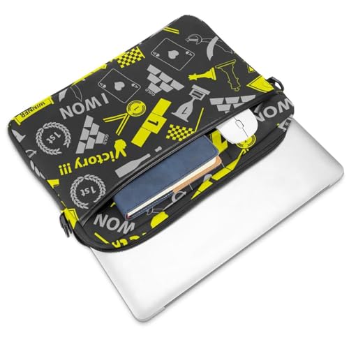 Maletín bandolera para laptop evita golpes y rayas en equipos de 13 a 14.5 pulgadas 3