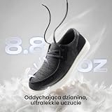 Bruno Marc Mokasyny Męskie Lekkie Oddychające, Buty Do Wsuwania z Podparciem Podłużnym dla Komfortowego Chodzenia, czarny, 44 EU