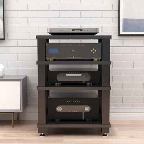 Soporte para medios de audio y video con estantes de almacenamiento AV Rack H 5
