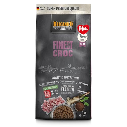 Produktbild von Belcando Finest Croc Trockenfutter für ausgewachsene Hunde kleiner und mittlerer Rassen - 1 kg