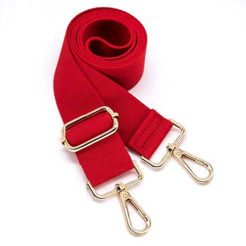 Image of S&loyoe Thickened Solid Color Purse Straps Replacement Crossbody Bag Strap Adjustable Wide Guitar Straps for Handbags 1.5inch